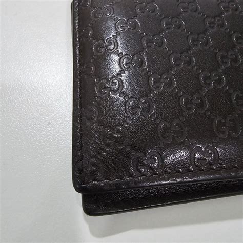 gucci bifold wallet brown|Gucci bifold wallet microguccissima.